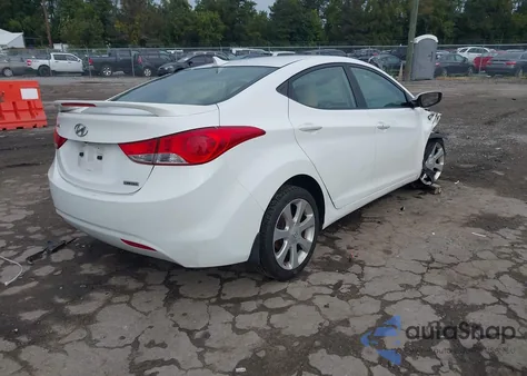 2013 Hyundai Elantra Limited from USA, damaged, VIN 5NPDH4AE3DH401787